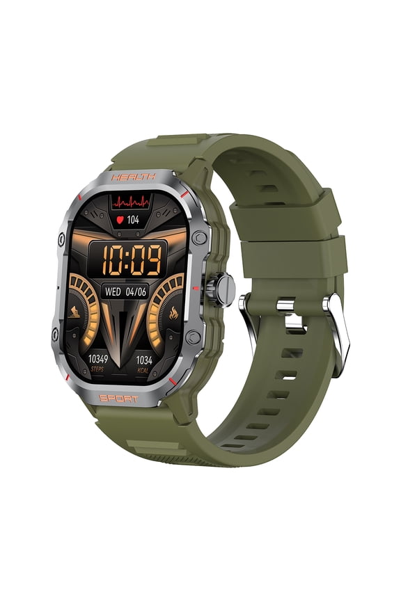 Smartwatch Fitness Tracker 2.01-inch AMOLED Screen Multiple Sports Modes Pedometer NFC Make/Answer Calls Message Notifications IP67 Waterproof