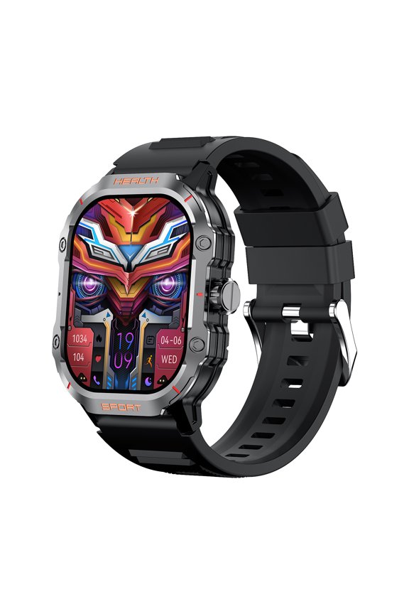 Smartwatch Fitness Tracker 2.01-inch AMOLED Screen Multiple Sports Modes Pedometer NFC Make/Answer Calls Message Notifications IP67 Waterproof