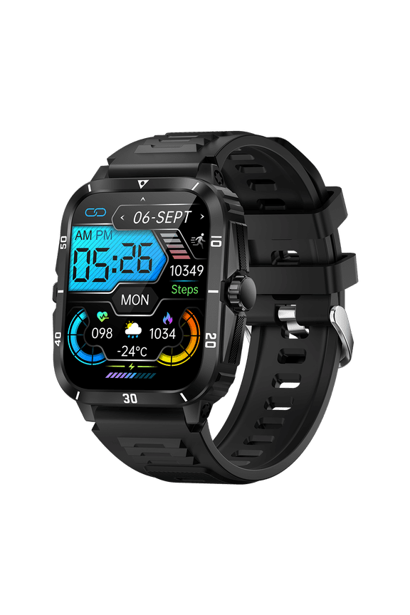 Smartwatch Fitness Tracker 3ATM Waterproof Multiple Sports Modes 1.96-inch Make/Answer Calls Message Notification Pedometer