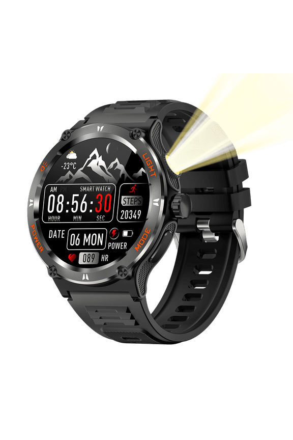 Smartwatch Fitness Tracker 3ATM Waterproof Multiple Sports Modes Pedometer SOS Make/Answer Calls Message Notification