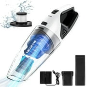 NEXPOW 10KPA Cordless Handheld Vacuum - Wet/Dry Car Vacuum Cleaner with 11.1V Lithium Battery, 30min Runtime, Multi-Surface Use for Home & Auto Cleaning