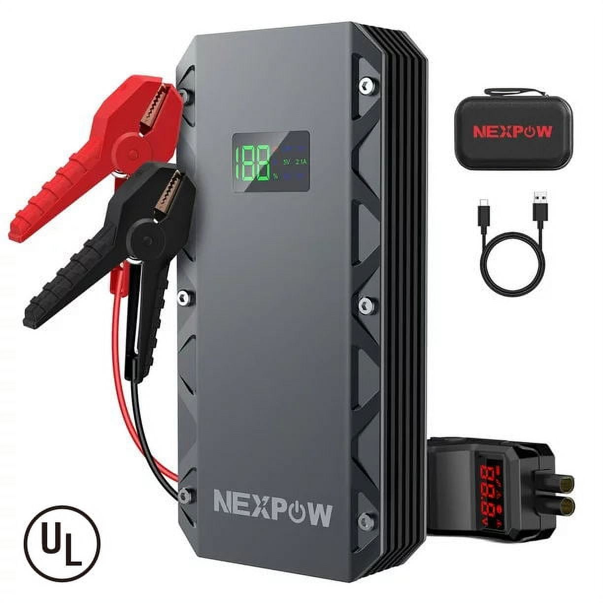 NEXPOW 2000A Peak Car Jump Starter 12V Portable Battery Starter with