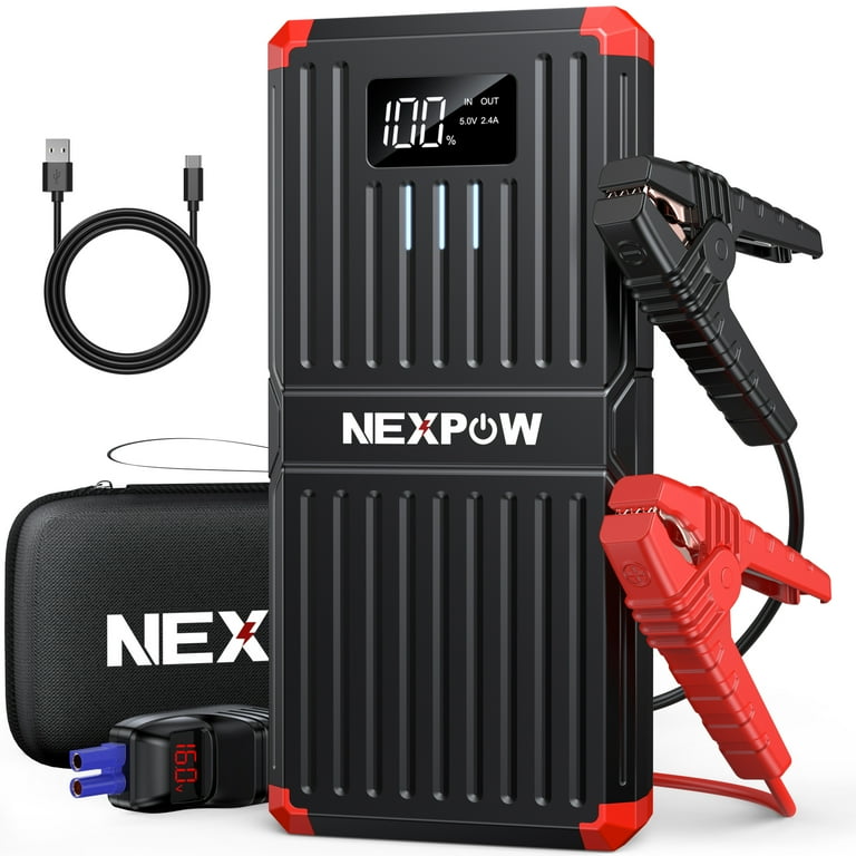 NEXPOW 6000A Car Jump Starter, 12V Battery Booster for Gas or