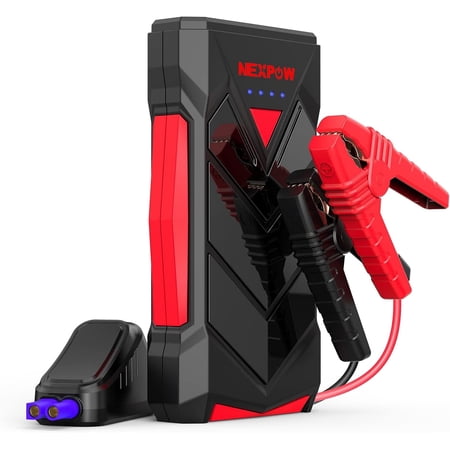 NEXPOW Car Jump Starter, 1000A Peak Car Battery Jump Starter (up to 7.0L Gas or 5.5L Diesel Engine), 12V Jump Box with USB Quick Charge and Built-in LED Light