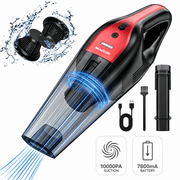 NEXPOW Car Vacuum Cleaner,10000PA Rechargeable Cordless Handheld Vacuum with 800ml Dust Cup &amp; LED Light, Handheld Vacuum Cleaner for Car, Home and More