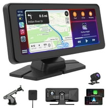 NEXPOW Carplay Touchscreen with 4K Dash Cam, Portable Apple Carplay & Android Auto Car Stereo, Car Audio Receivers with 1080p Backup Camera, GPS Navigation, Bluetooth (6.9inches)