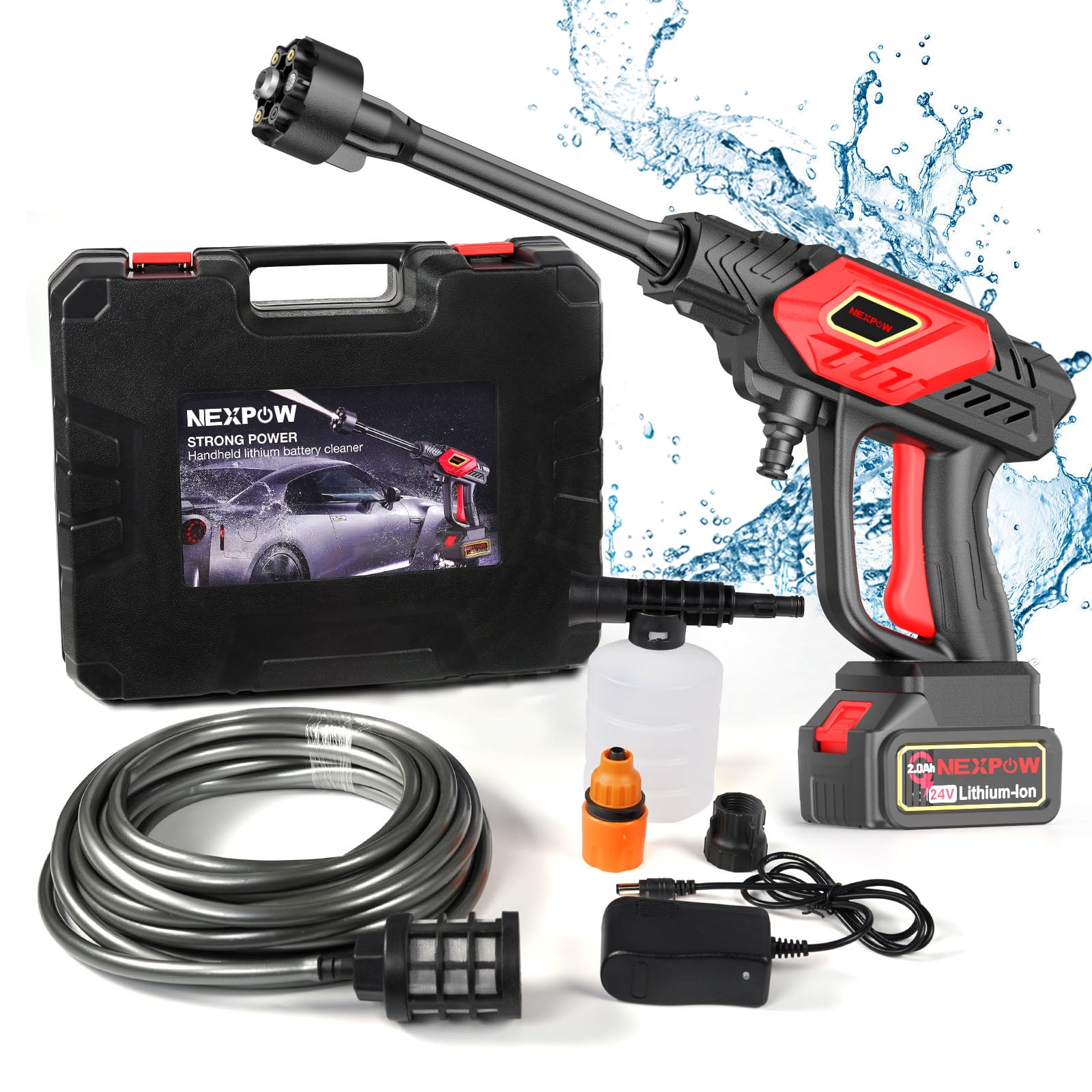 Portable Cordless High-Pressure Washer/Cleaner/Car Washer Gun Compatible  with Makita 18v batteryNo Include) 