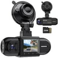 thumbnail image 1 of NEXPOW Dash Cam Front and Inside, 1080P FHD Car Camera with Rear IR Night Vision, Accident Lock, 24H Park Mode, G-Sensor, Included 32GB Card, 1 of 8