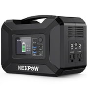NEXPOW Portable Power Station 300W, 296Wh 80000mAh Outdoor Solar Generator for Outdoor Camping, Home Backup, RV Camping, Emergency, Power Outages