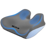 NEXPOW Car Seat Cushion for Driving, Extra Large Memory Foam Seat Cushion for Tailbone & Hip Pressure Relief, Non-Slip Chair Cushion with Washable Cover, Gray