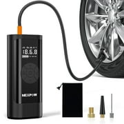 NEXPOW Tire Inflator Portable Air Compressor, 150PSI Air Pump for Car Tires with Tire Pressure Gauge, 5000mAh Portable Tire Inflator for Car for Car, Bike, Ball, Perfect Father's Day Gift