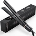 thumbnail image 1 of NEXPURE 1" Flat Iron, 2 in 1 Hair Straightener and Curler with Floating Plates, 5 Temp Settings Styler for All Hair Types, Black, 1 of 9