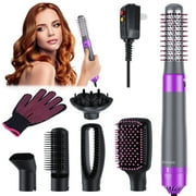 NEXPURE 6-in-1 Hair Dryer Brush, Ionic Hot Air Styler and Volumizer for Straightening, Curling, No Heat Damage