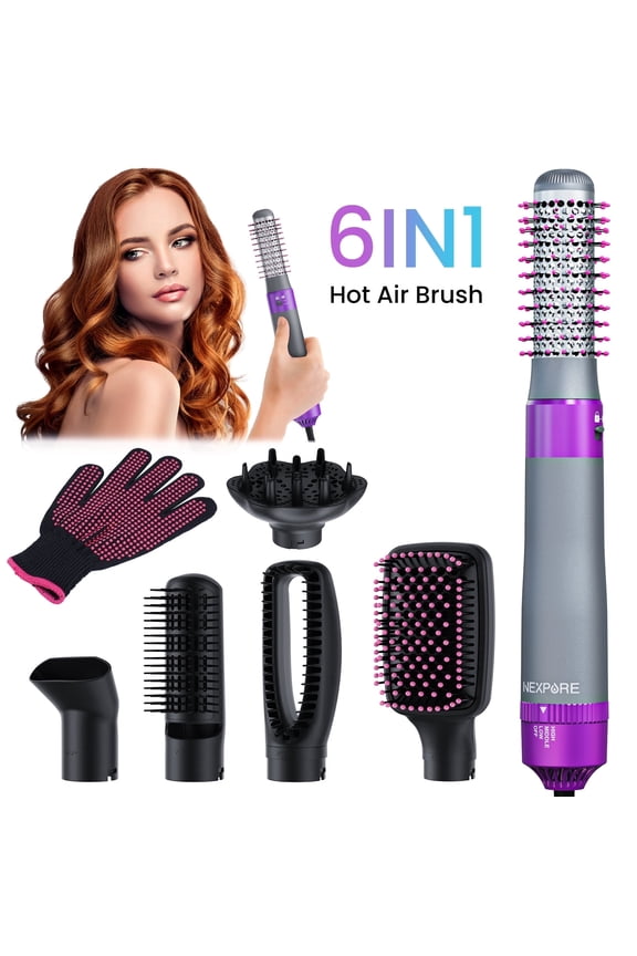 Hair Dryer Brush, Hot Air Brush, Blow Dryer Brush Tool Set for Straightener,Dryer and Curling,No Heat Damage