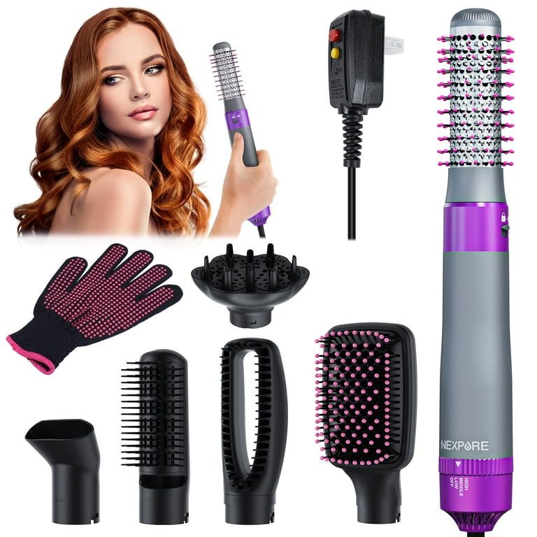 NEXPURE 6-in-1 Ionic Hair Dryer Brush, Hot Air Styler, Volumizer