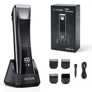 NEXPURE Body Hair Trimmer for Men, Groin Trimmer, Mens Pubic Hair Trimmer, Wet/Dry Shaver Groomer, with LED Light, IPX5 Waterproof