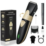 NEXPURE Hair Clipper for Men, Cordless Clipper with Rechargeable LED Indicator, Low Nosie Haircut Grooming Kit for Men/Kids, Black