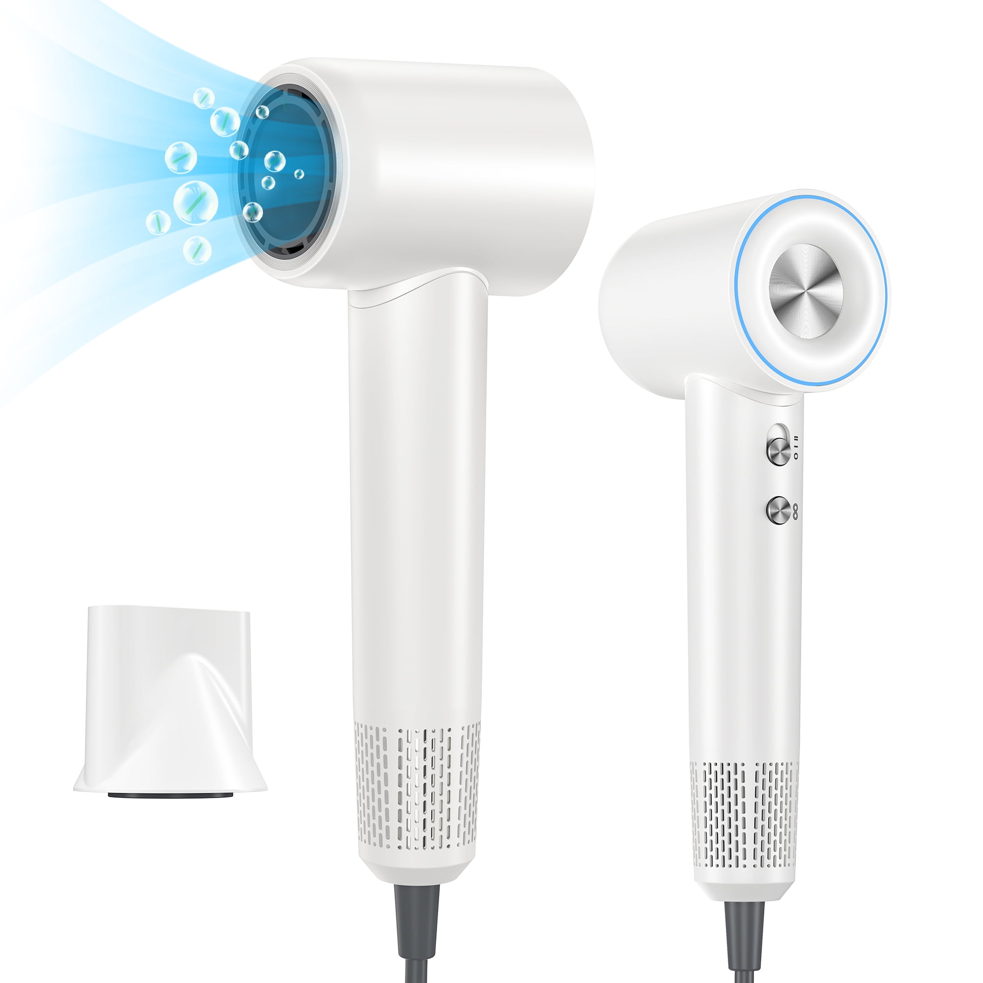 NEXPURE Hair Dryer, 110000RPM High Speed Negative Ion Hair Dryer with Magnetic Nozzle, Fast Drying, Low Noise Temperature Controlled Hair Dryer, Great NEXPURE Hair Dryer, 110000RPM High Speed Negative Ion Hair Dryer with Magnetic Nozzle, Fast Drying, Low Noise Temperature Controlled Hair Dryer, Great