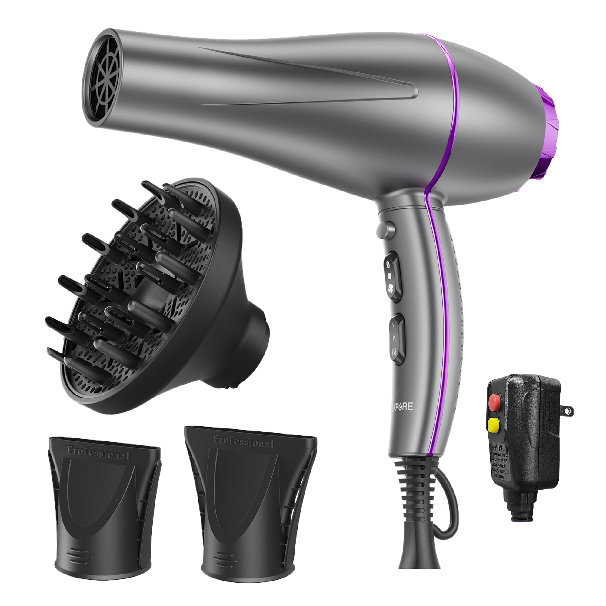 NEXPURE Ionic Hair Dryer with Diffuser, 2000W Professional Blow