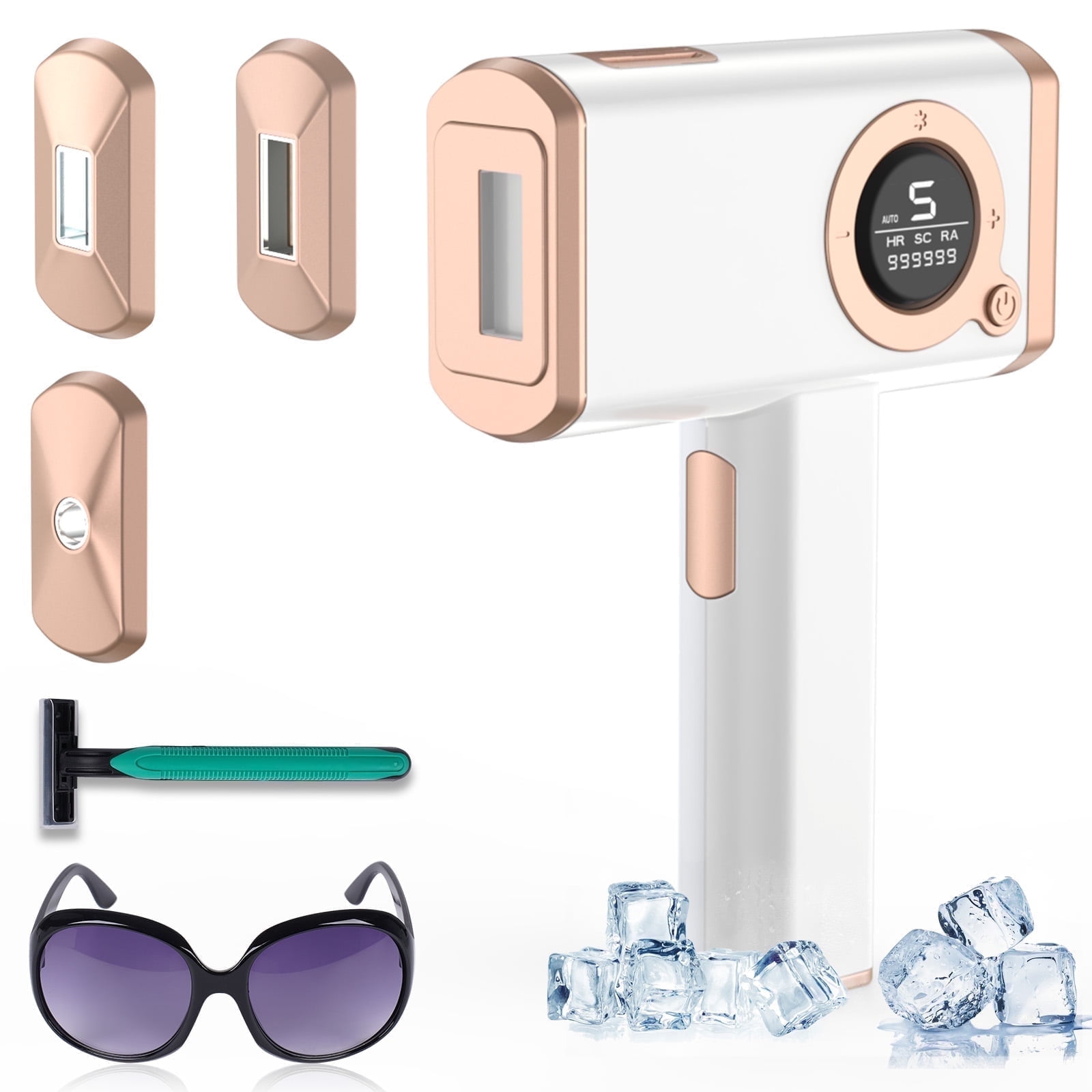 NEXPURE Portable IPL Laser Hair Removal Machine, 999,999