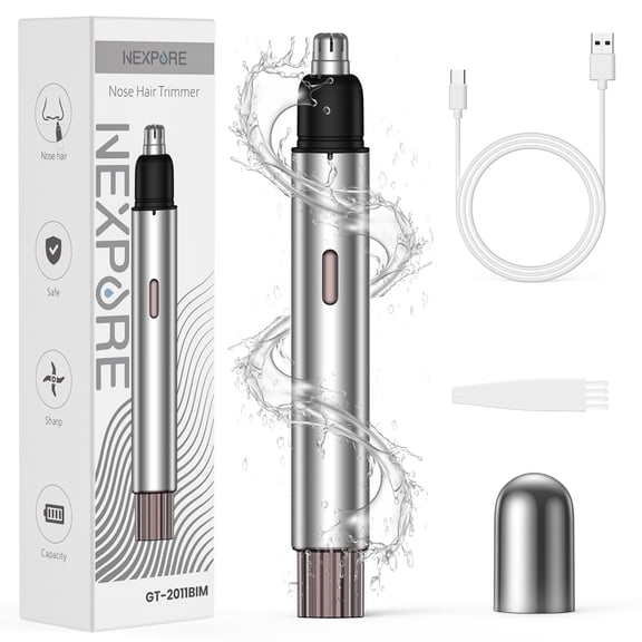 NEXPURE Nose Hair Trimmer for Men Women, Lithium Ion Battery Electric Nose Ear Hair Remover, GT-2011BIM