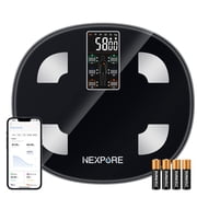 NEXPURE Smart Body Fat Scale, 24-in-1 Digital BMI Bathroom Scale, with Body Fat & Muscle Mass, Bluetooth, 400lb