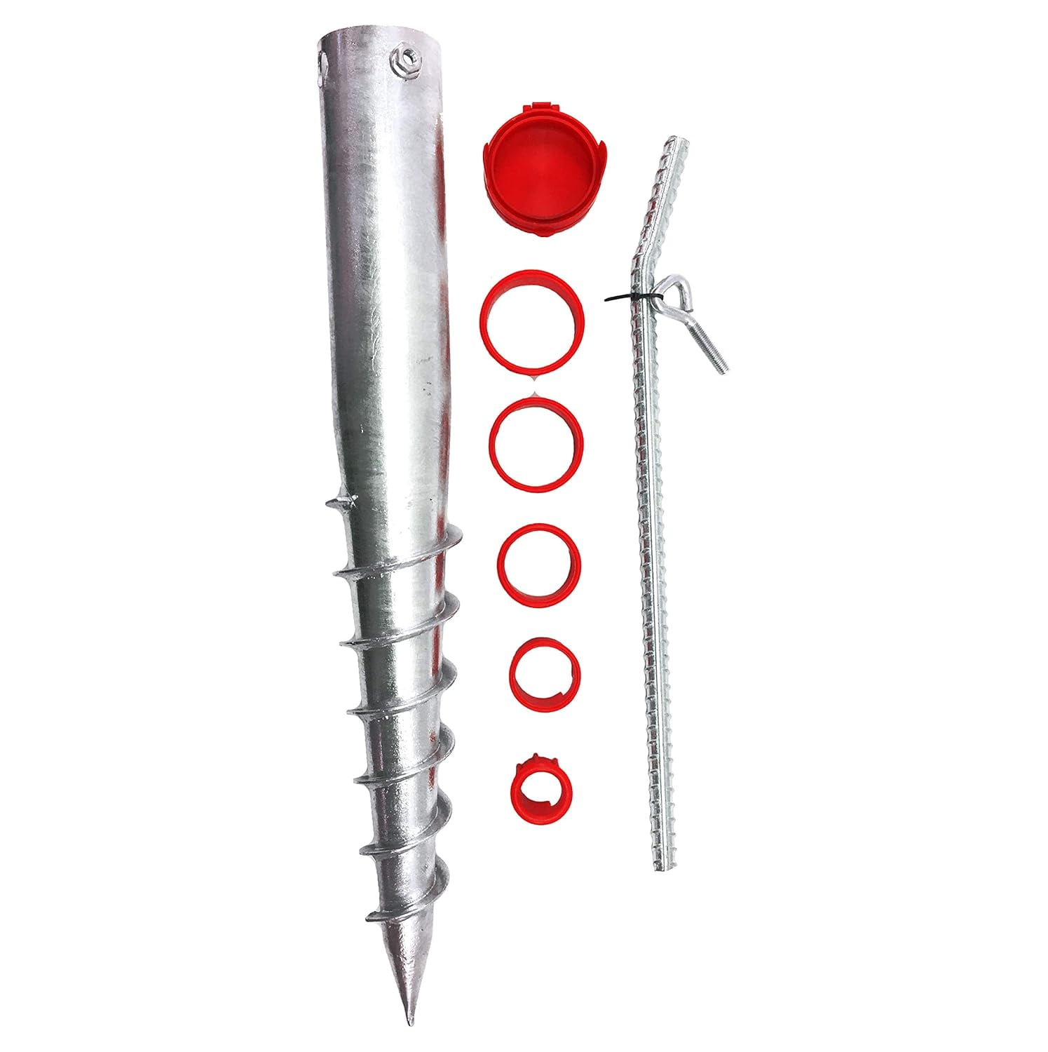 NEXPYUN Ground Screw Model 2 Premium No Dig Ground Anchor - Post & Flag ...
