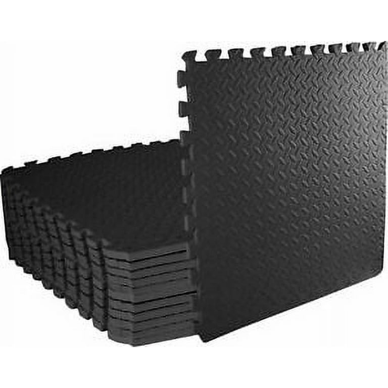 Next - 24ft Gym Flooring Exercise Mats - Black