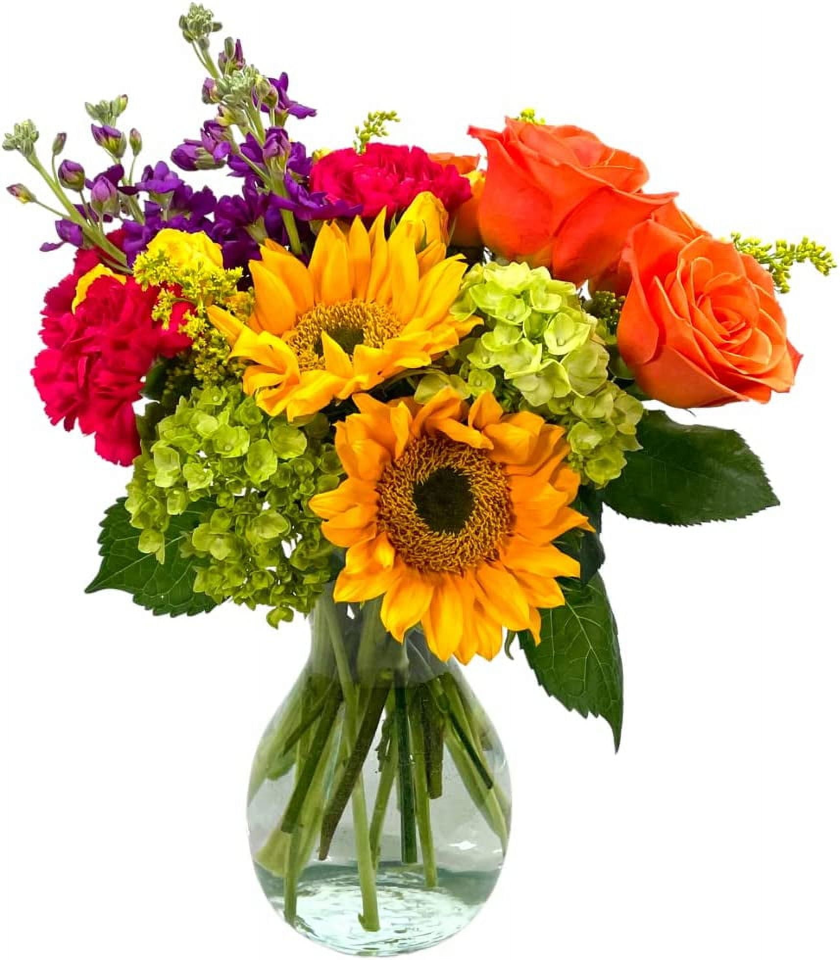 NEXT DAY DELIVERY Yellow, Orange, Green Hugs and Kisses Fresh Flower