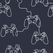 NEXT Gamer Doodle Navy Wallpaper