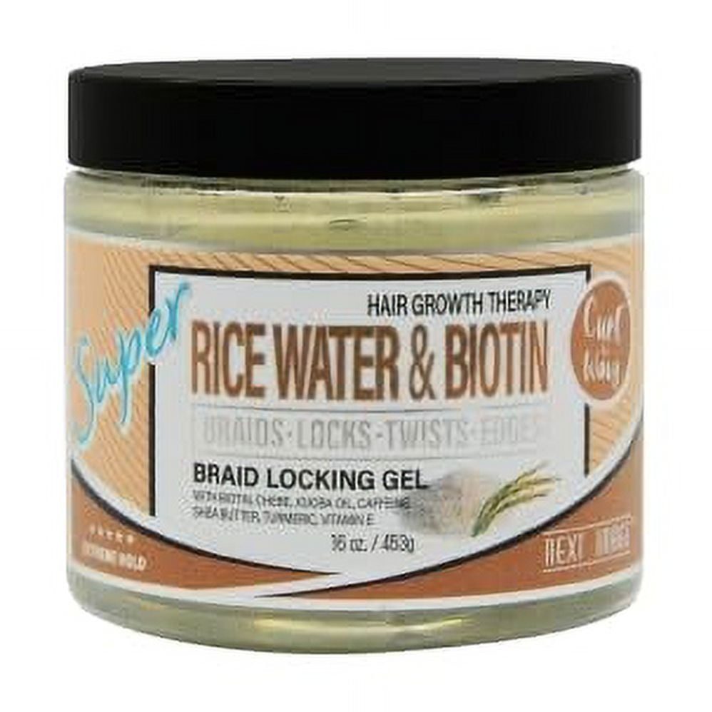 NEXT IMAGE - Braid Locking Gel Super Hold [Rice Water] 16 oz - Walmart.com