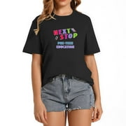 NEXT STOP PRE-TEEN EDUCATION Graduation Season Cool Vintage Graphic T-Shirt for Women Perfect Party or Birthday Gift Black
