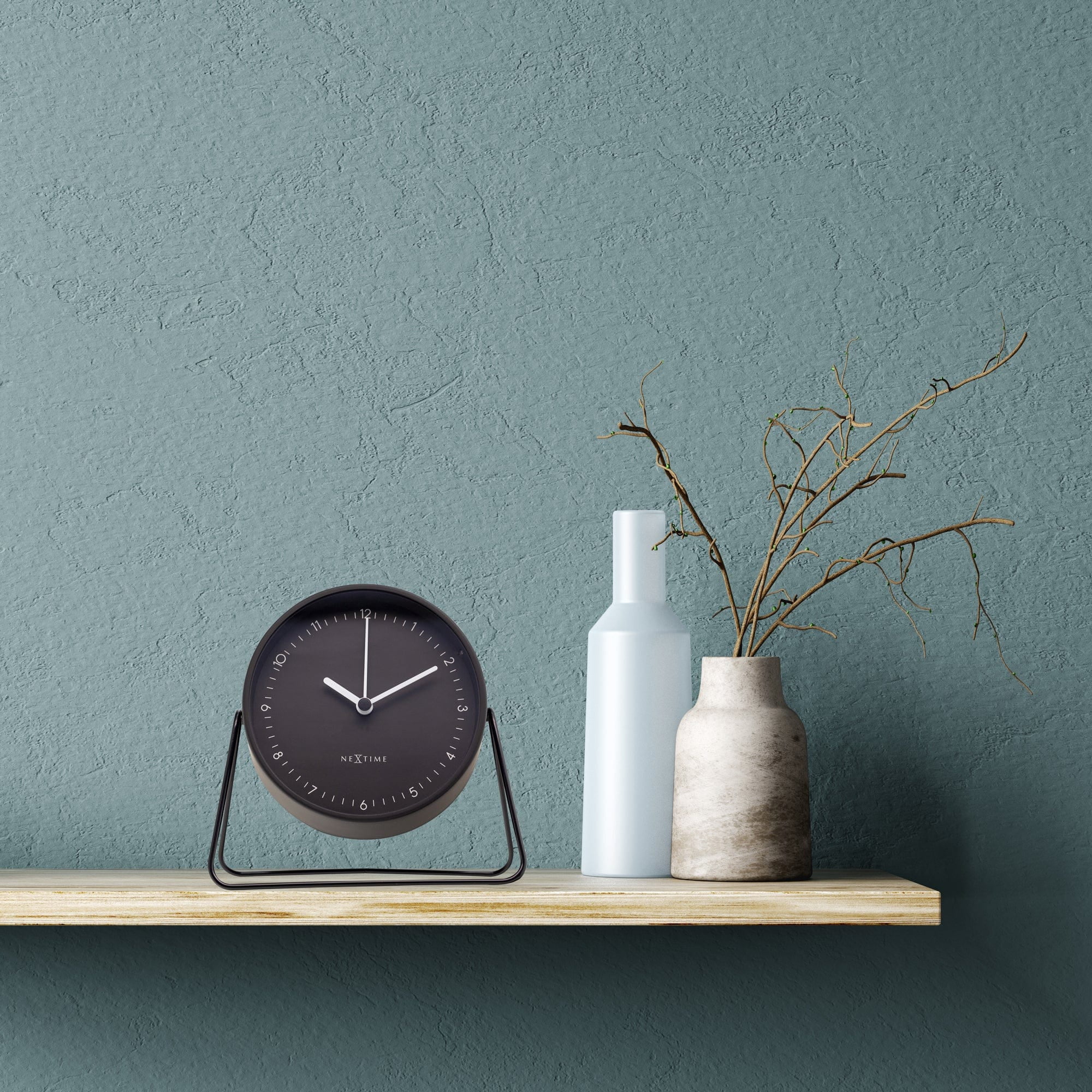 NEXTIME ALARM CLOCK BERLIN BLACK