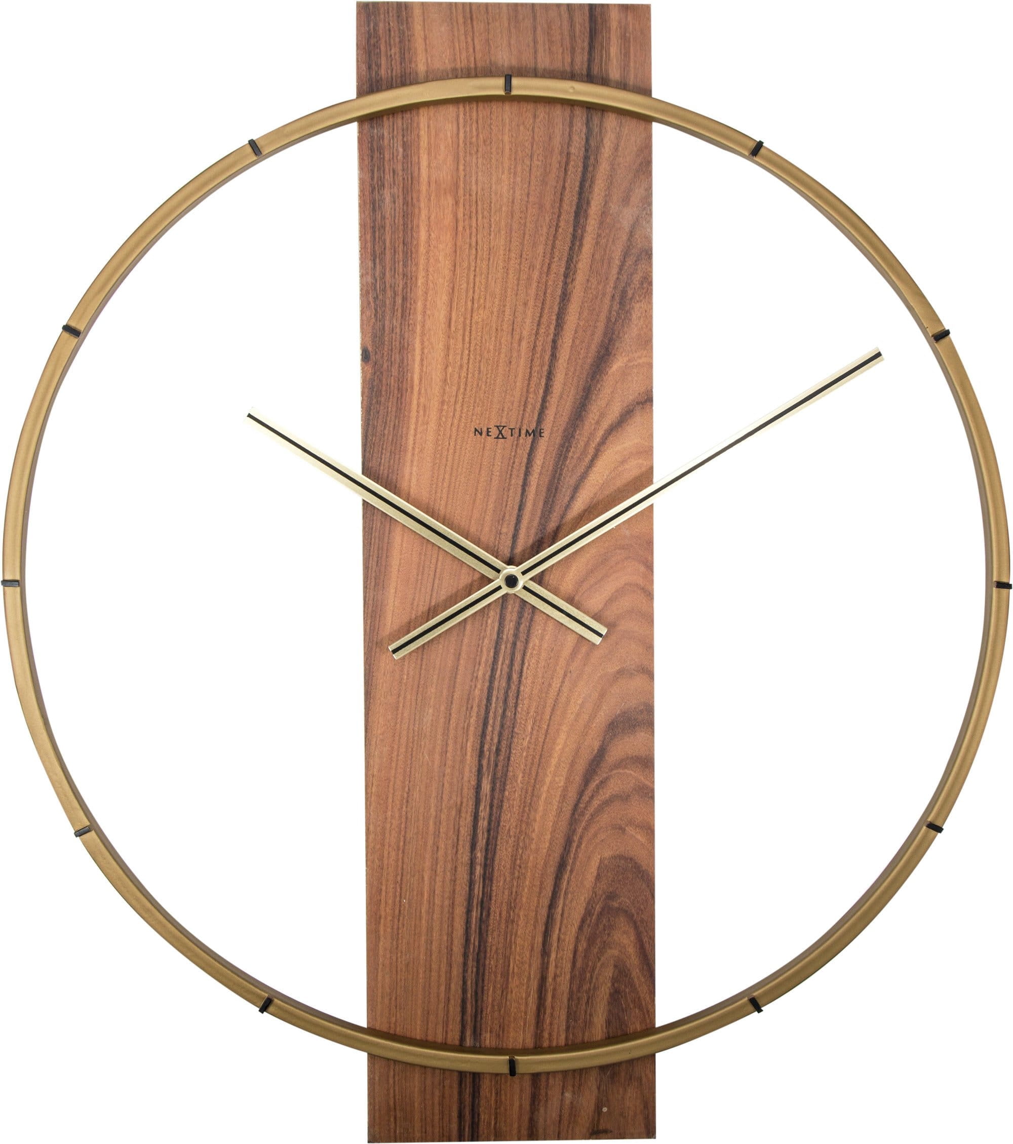 NEXTIME WALL CLOCK CARL - BROWN