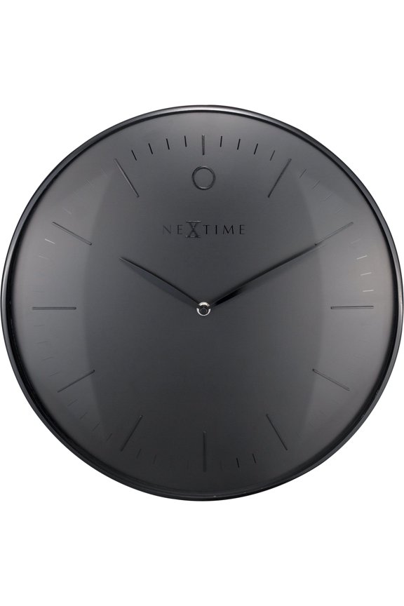 WALL CLOCK GLAMOUR - ALUMINUM/BLACK