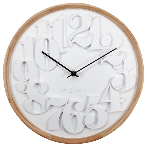 NEXTIME WALL CLOCK SHUNKAN - WHITE