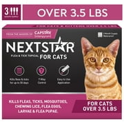 NEXTSTAR Flea & Tick Topical Prevention for Cats Over 3.5 lbs, 3-Month Supply