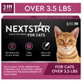 thumbnail image 1 of NEXTSTAR Flea & Tick Topical Prevention for Cats Over 3.5 lbs, 3-Month Supply, 1 of 11