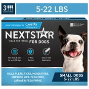 NEXTSTAR Flea & Tick Topical Prevention for Dogs 5-22 lbs, 3-Month Supply