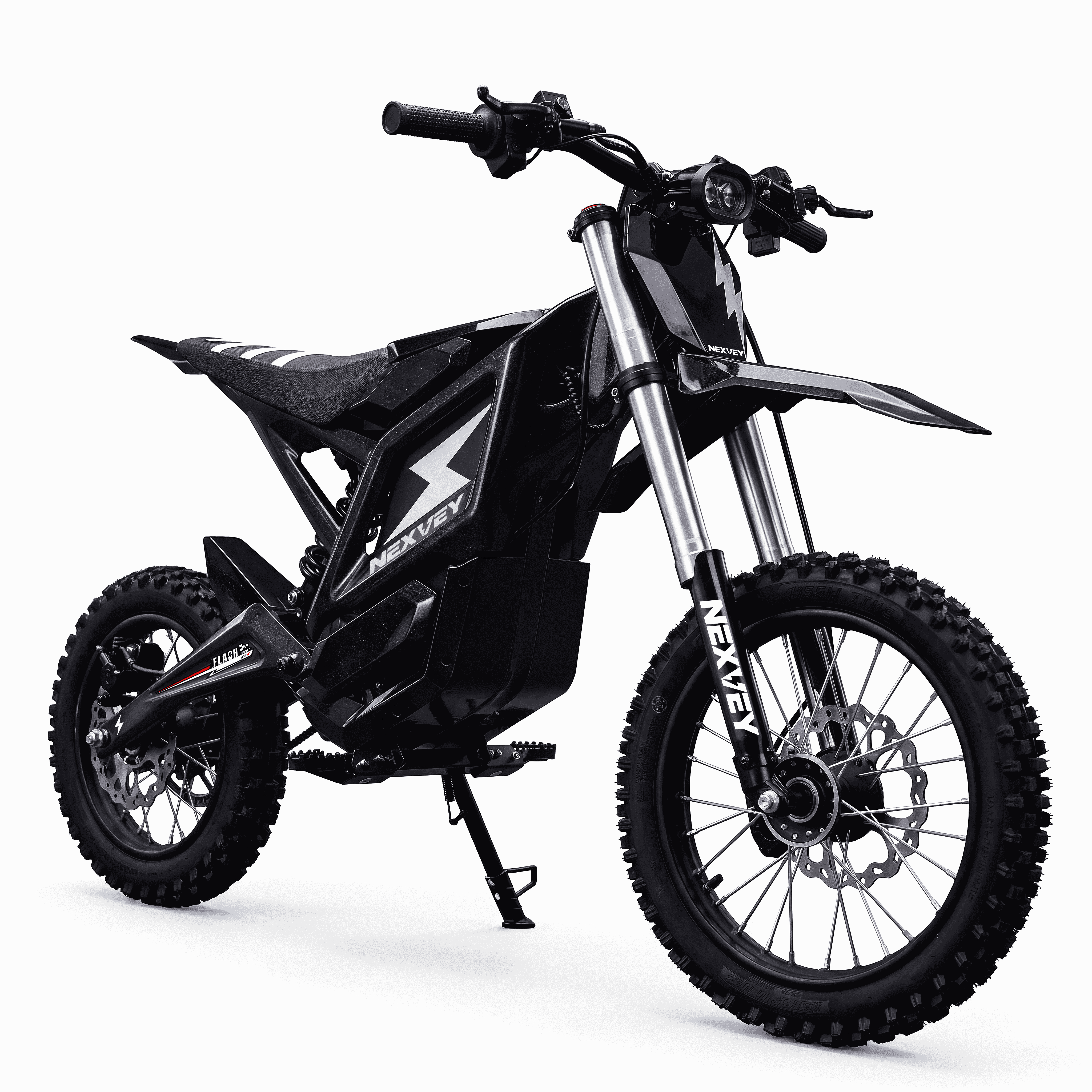 Nexvey Flash Electric Dirt Bike, 4000W Peak, 48V 22.5AH Battery, 35MPH, 35Mi Range, Wheelie Assist, Dual Suspension & Brakes, off Road Ebike for Teens 13+