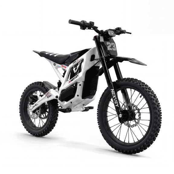 NEXVEY FLASH PRO Electric Dirt Bike for Adults, 5000W Peak Mid-Drive Motor Electric Motorcycle with Wheelie Assist, 55MPH 55 Miles 60V 27Ah, 17/14" Tires All-Terrain Off-Road E-Bike