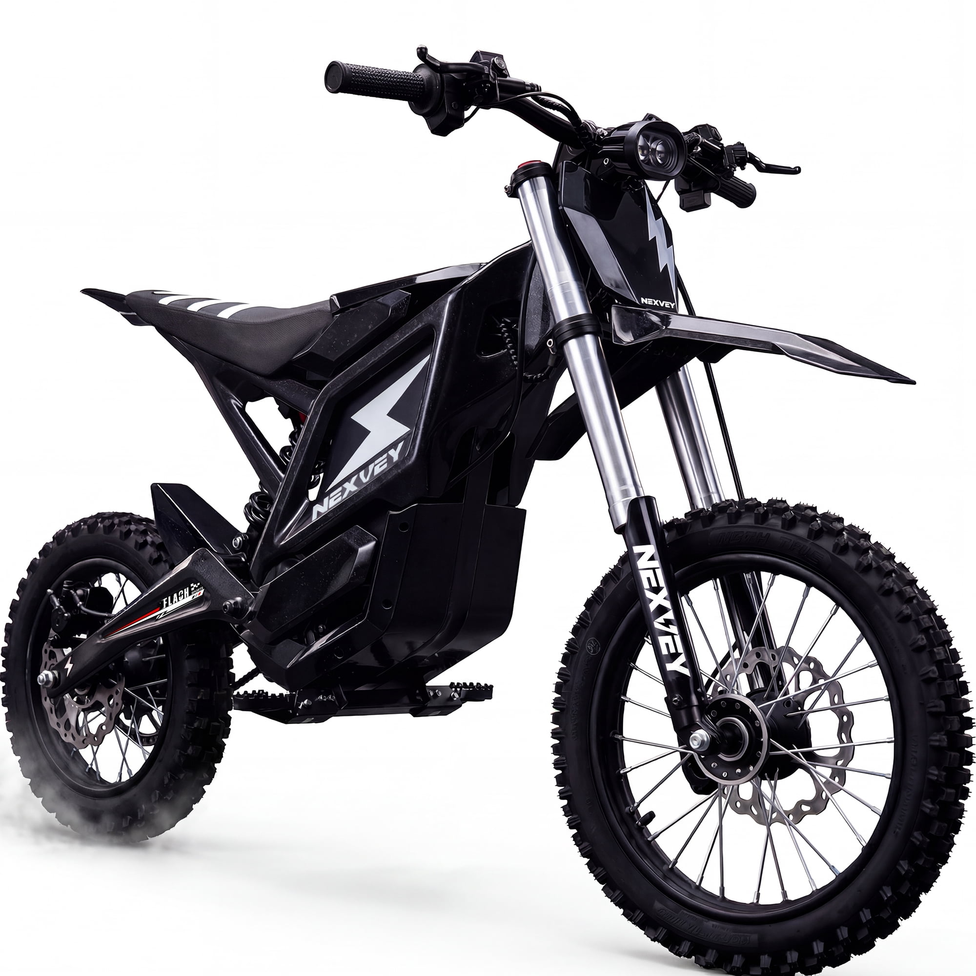 NEXVEY Flash Electric Dirt Bike 4000W Peak 35MPH Electric Motocross Bike, Cool Fat Tire High Speed Electric Dirt Bike with Suspension Dual Brake 48V 22.5AH Electric Bike for Teens Adults Age 13+