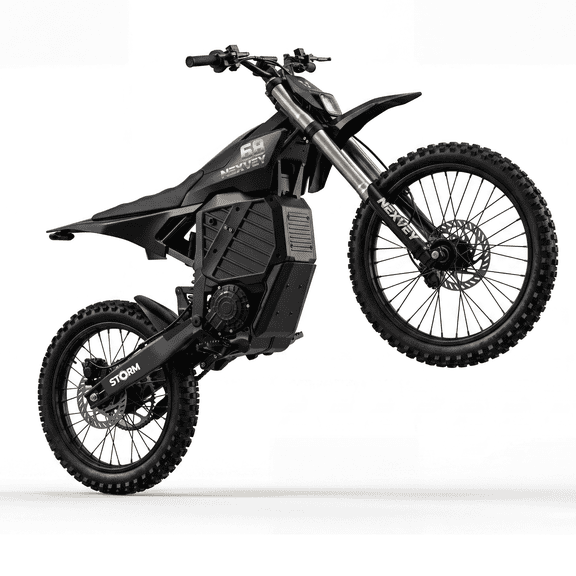 NEXVEY Storm Electric Dirt Bike for Teens, 6500W Peak Power Off Road Dirt Bike, 72V 30Ah Battery, 57MPH Top Speed, 55 Miles Range, Outdoor Adventure Motor for Kids Growing Up & Family Fun