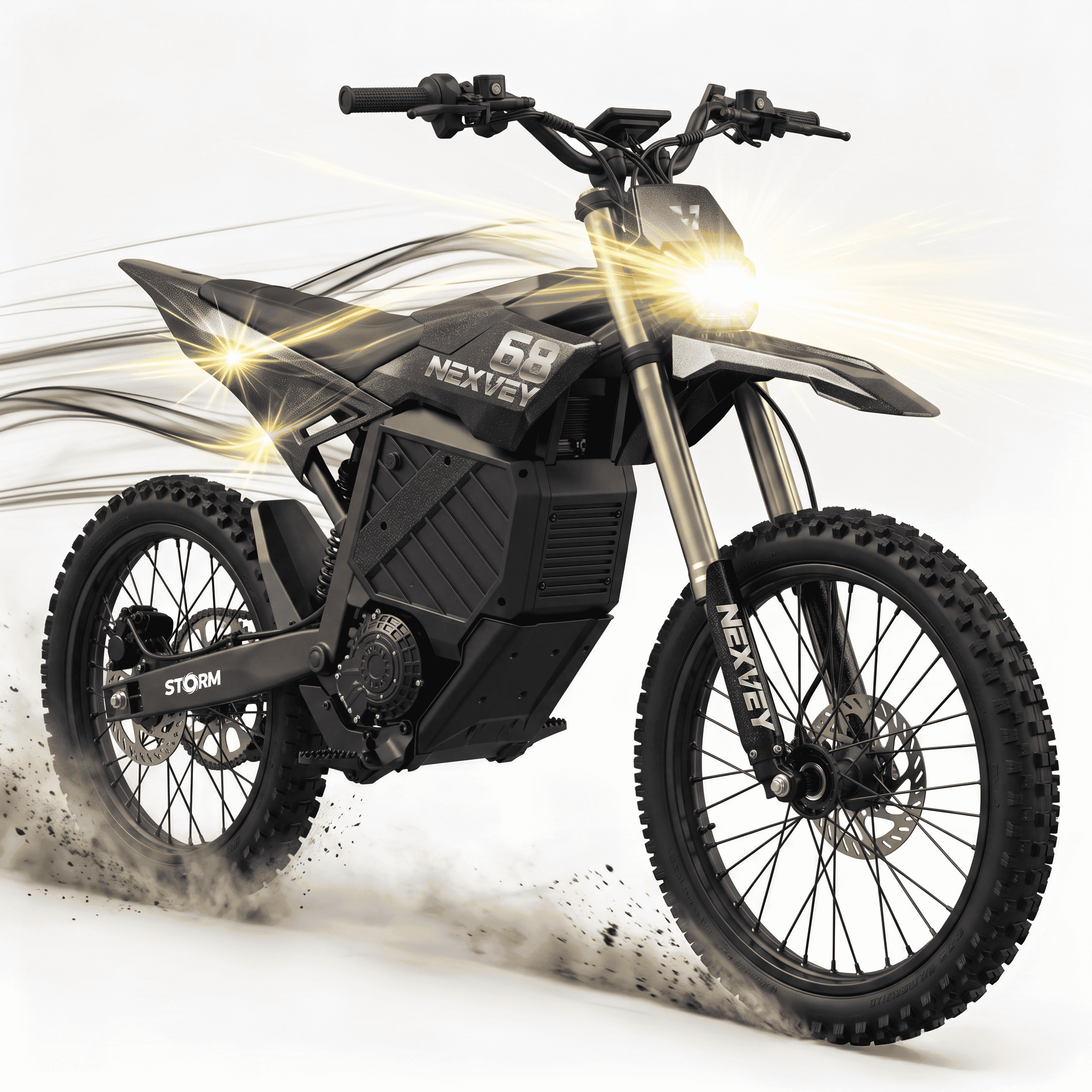 NEXVEY Storm Electric Dirt Bike for Adults, 6500W 72V Fast E-Motorcycle,Max Speed in 30MPH Age 13+