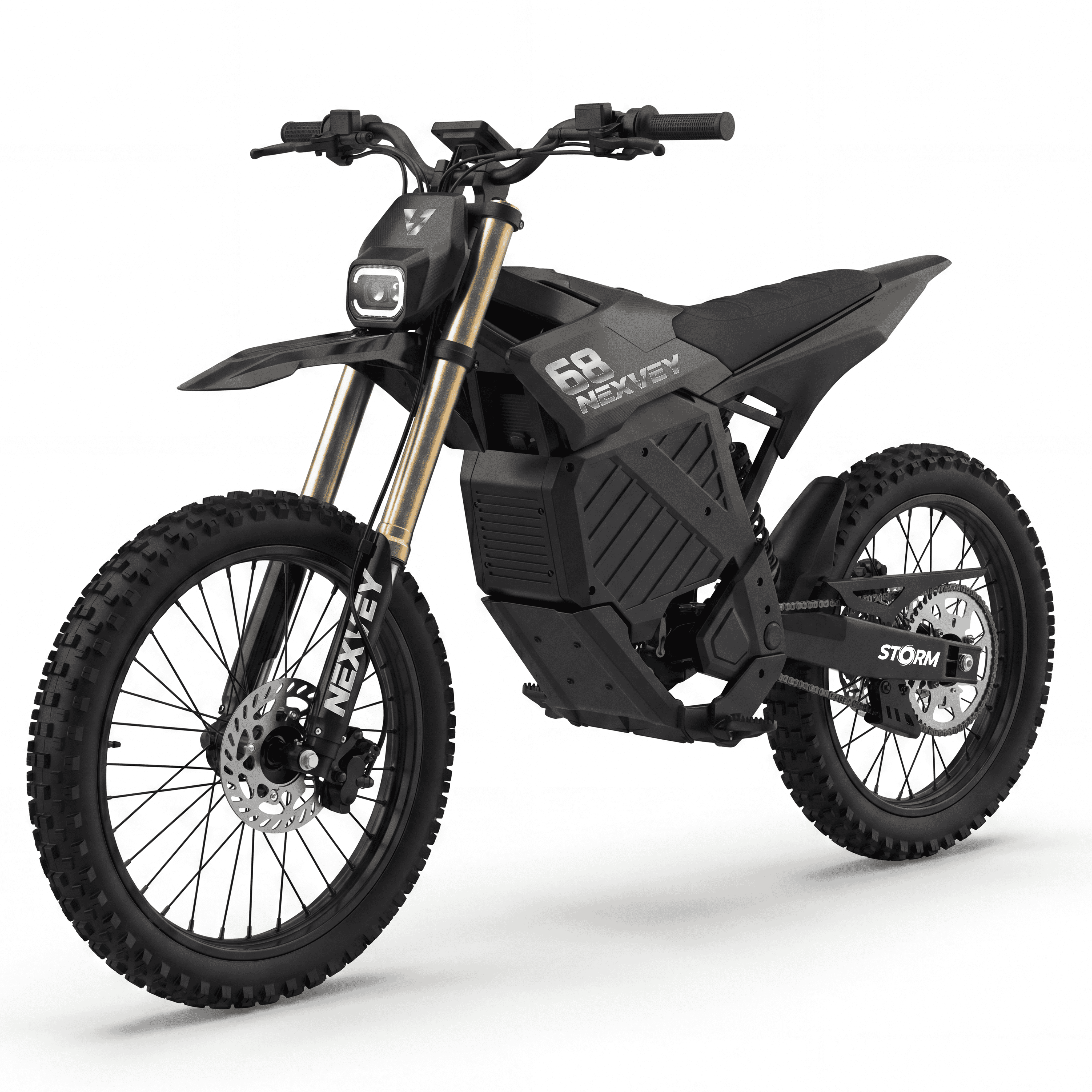 NEXVEY Storm High Performance Electric Dirt Bike for Adults & Teens, 6500W Peak Motor Off Road Electric Motorcycle, 72V 30Ah Battery, 55 Miles Range, Dual Suspension Trail Bike