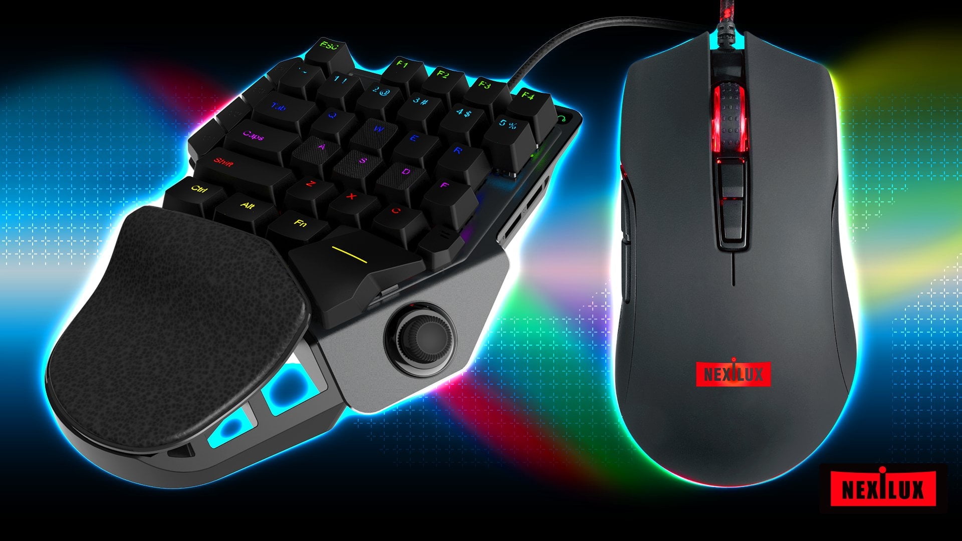 NEXiLUX Pro Gaming Keyboard and Mouse Combo, Compatible with PS4, PS3, Xbox One, Xbox 360
