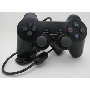 NEXiLUX PS2 Controller Compatible with Sony Playstation 2 & Ps1 / PsOne, Black