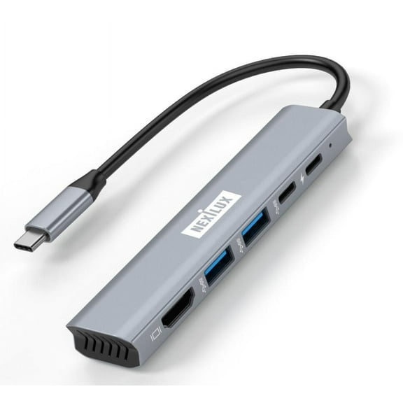 NEXiLUX Universal 7-in-1 Type-C HUB Compatible with STEAM Deck, Tablets and Smartphones
