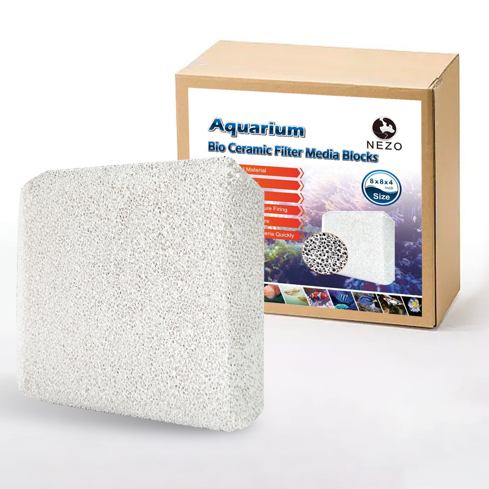 Photo inspiration: Removing Nitrite From Aquarium Equipment Reference: Nezo 8 8 4 Inch Ceramic Filter Media High Surface