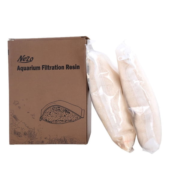 NEZO Aquarium Filtration Resin, 100ml & 500ml Per Bag, Aquarium Fish Tank Filter Media